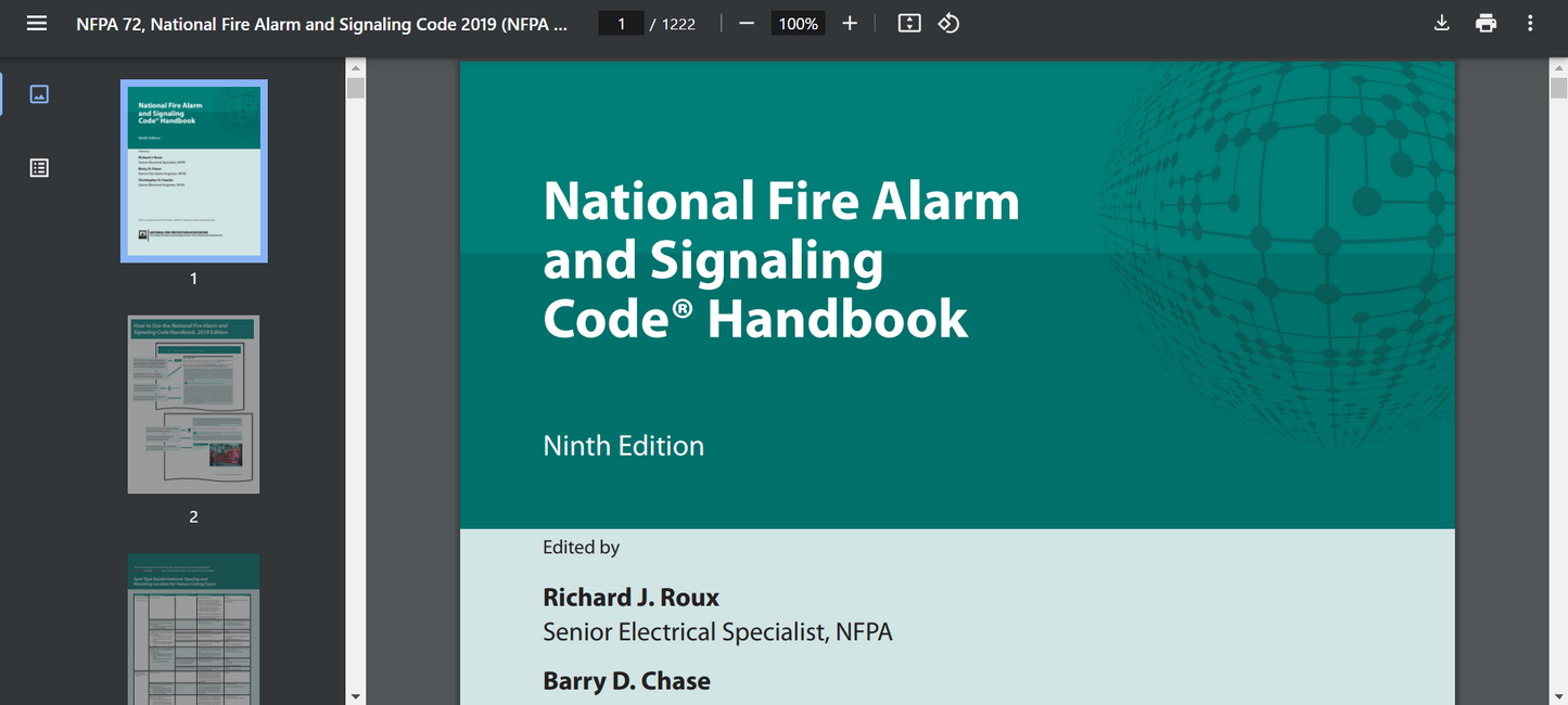 NFPA 72, National Fire Alarm and Signaling Code (2019) PDF searchable