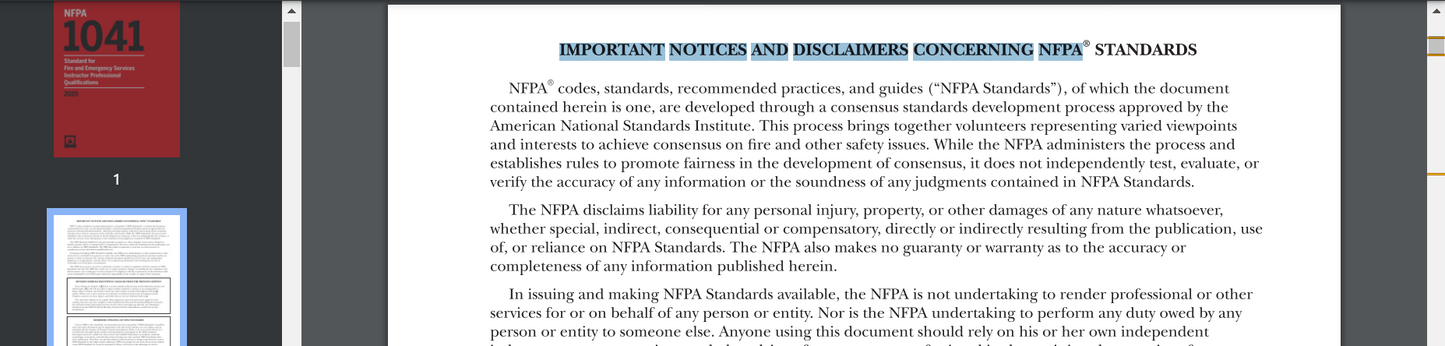 NFPA 1041 : Standard for Fire and Emergency Services Instructor Professional Qualifcations 2019 PDF searchable