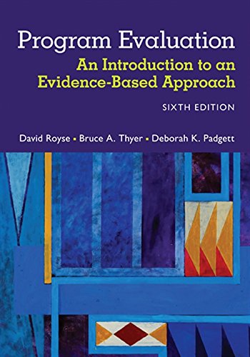 Program Evaluation: An Introduction to an Evidence-Based Approach 6th Edition pdf