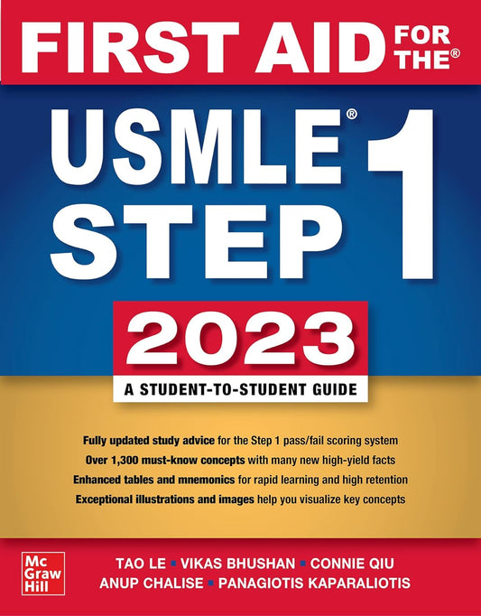 First Aid for the USMLE Step 1 2023, 33rd Edition (Paperless Version) PDF searchable