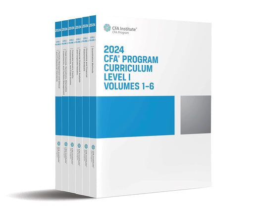 2024 CFA Program Curriculum Level I Box Set PDF searchable