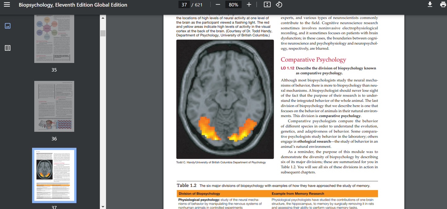 Biopsychology, Global Edition 11th Edition PDF searchable