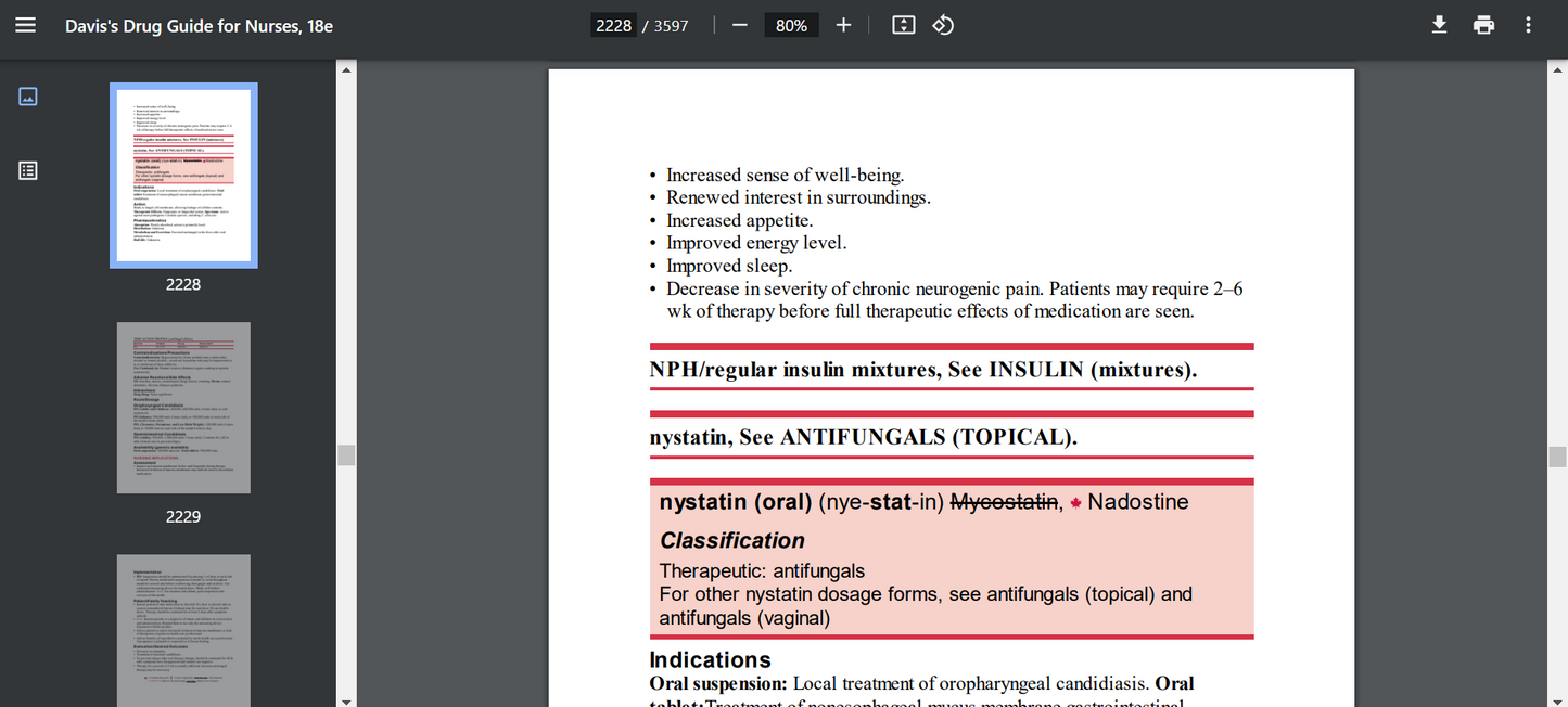 Davis's Drug Guide for Nurses, 18th Edition PDF searchable