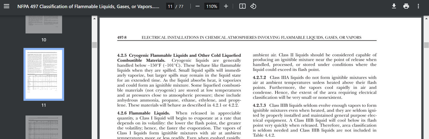 NFPA 497 Recommended Practice for the Classification of Flammable Liquids Gases PDF Searchable