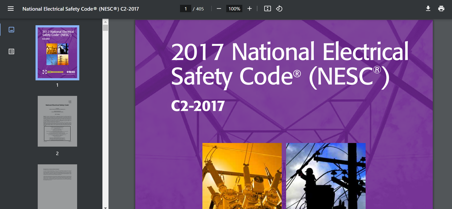 2017 National Electrical Safety Code (NESC)(R) January 1, 2017 PDF searchable