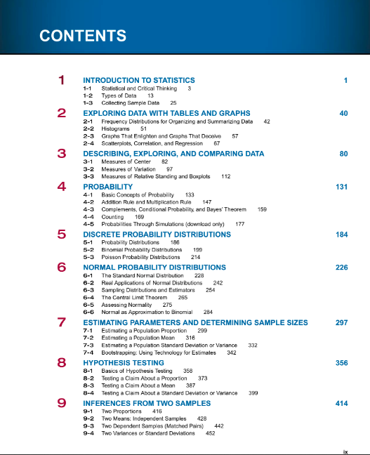 Elementary Statistics 13th Edition by Mario Triola PDF